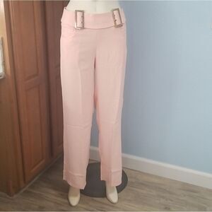 M|2 Misty Pink Buckle Accent Pants